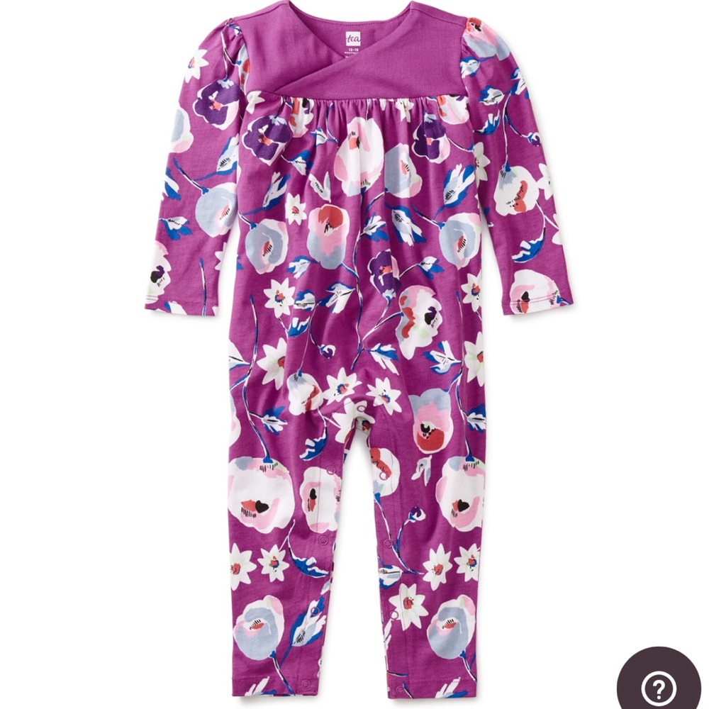 Tea collection Riko wrap neck baby romper NWT 9-12 months